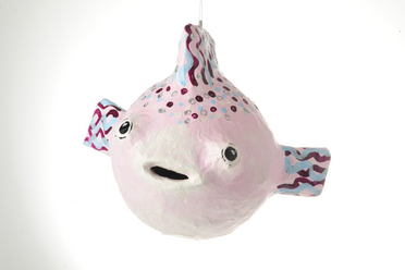 Kugelfisch in Rosa als Sparkässeli