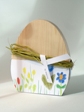 Friedens Ei mit farbiger Blumenwiese