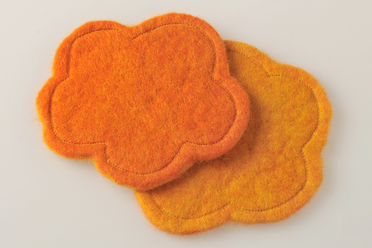 Untersetzer Blume gelb-orange