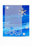 Karte zu Neujahr "Schneeflocken" weiss