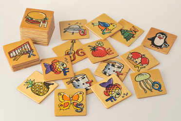 Holz-Memory Alphabet